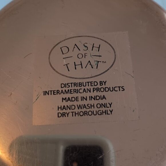 Two Small Copper Pans with Brass Handles, Approx. 4" across, Not Previously Used - Picture 4 of 11